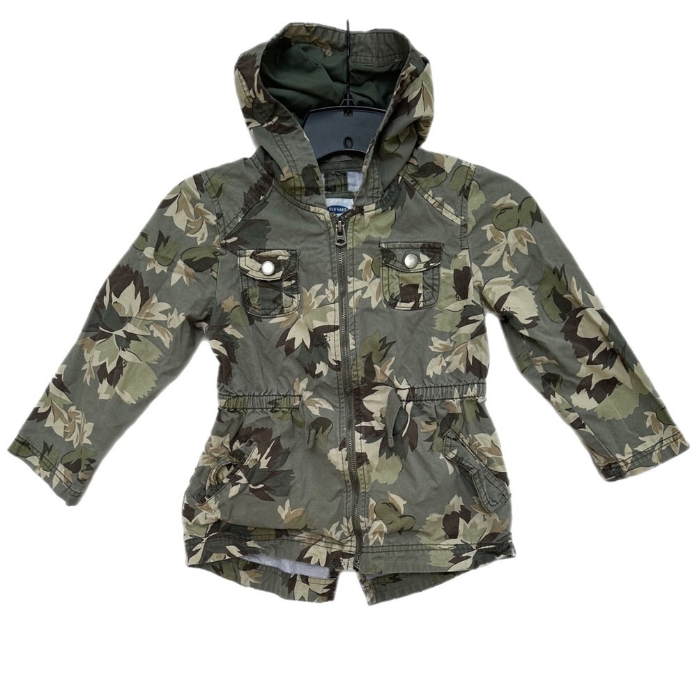 Floral Olive Old Navy Girls Jacket
